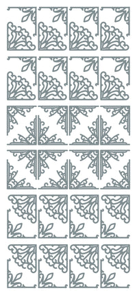 GlitterFilm and Vintage Hue 12 Card Kit Apple Blossom Bird Squares