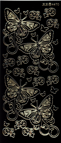 Butterflies Outline Sticker  4470