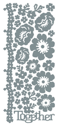 Floral Together Outline Sticker  4902