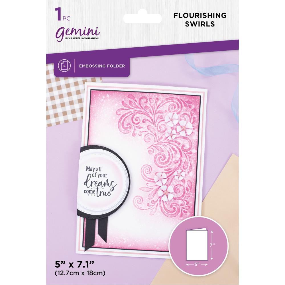 Embossing Folder, Gemini Flourishing Swirls 689744