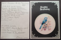 GlitterFilm and Vintage Hue 12 Card Kit Apple Blossom Bird Squares