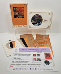 GlitterFilm and Vintage Hue 4 Card Kit Autumn 4