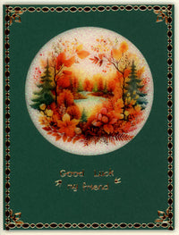 GlitterFilm and Vintage Hue 12 Card Kit Autumn Leaves Rounds