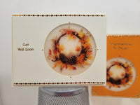 GlitterFilm and Vintage Hue 12 Card Kit Autumn Leaves Rounds