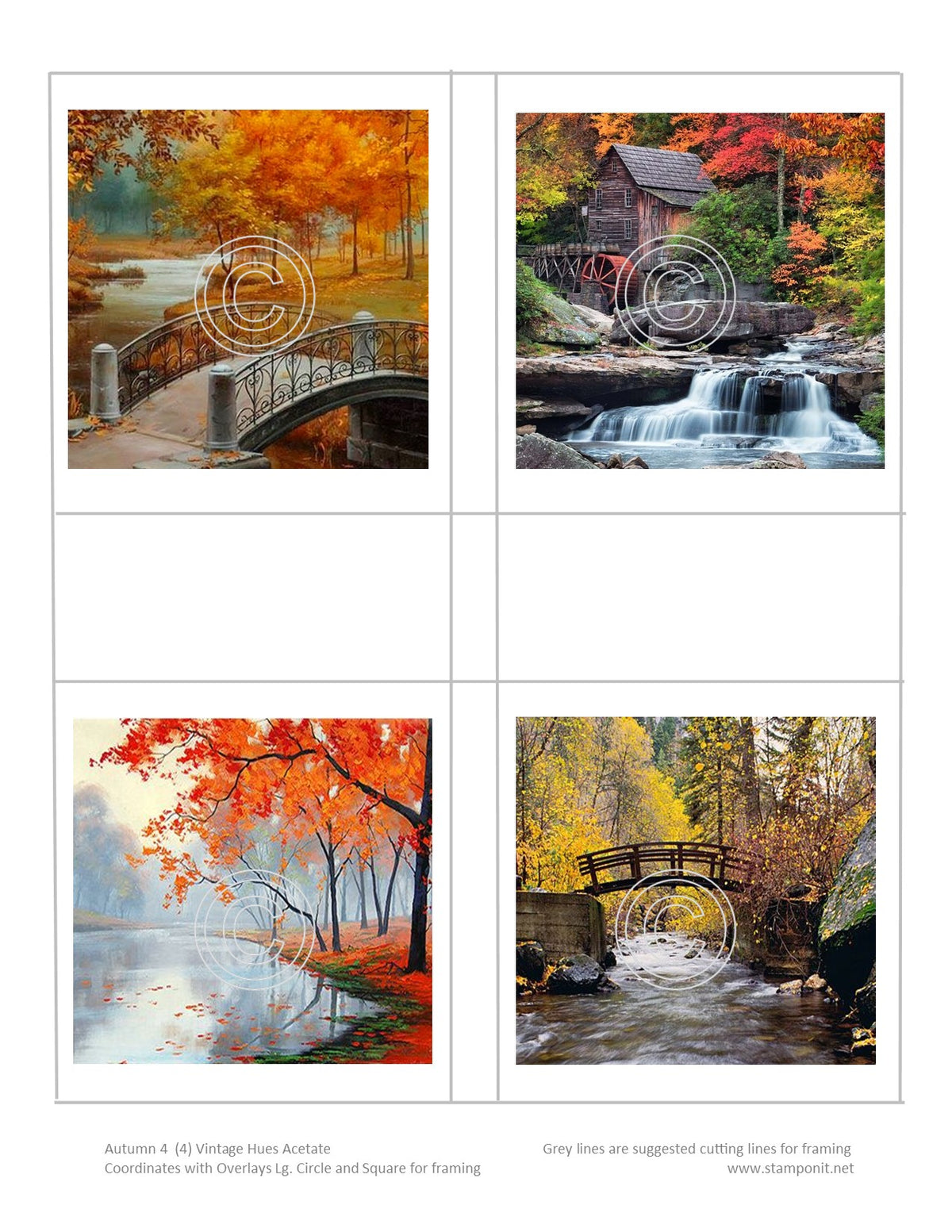 GlitterFilm and Vintage Hue 4 Card Kit Autumn 4