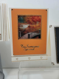 GlitterFilm and Vintage Hue 4 Card Kit Autumn 4