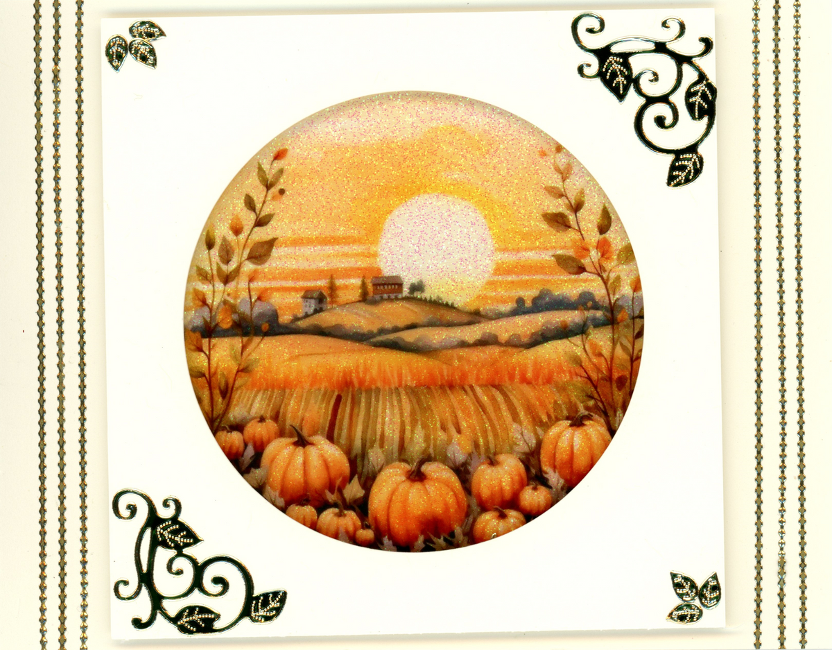 GlitterFilm and Vintage Hues 12 Card Kit Autumn Rounds