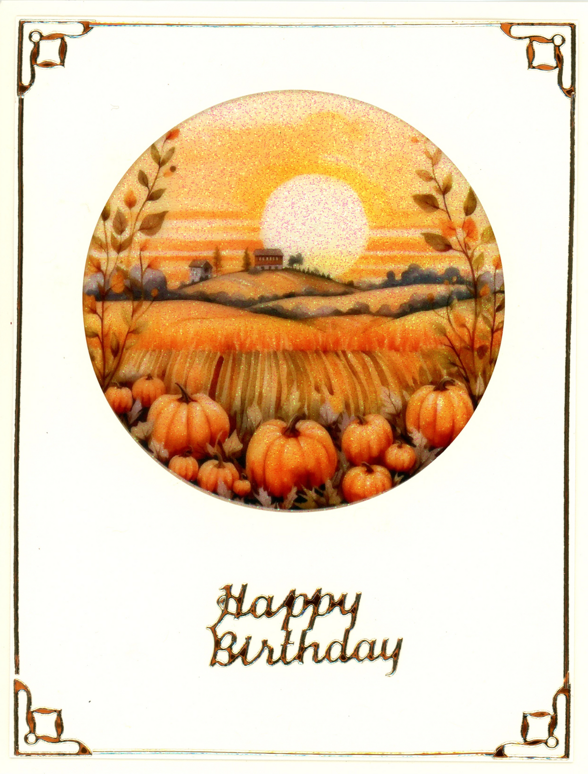 GlitterFilm and Vintage Hues 12 Card Kit Autumn Rounds