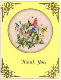 Butterfly Corner Design Outline Sticker  3932