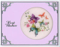 GlitterFilm & Vintage Hues 12 Card Kit Butterflies Flower Squares 2