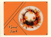GlitterFilm and Vintage Hue 4 Card Kit Autumn Leaves Rounds