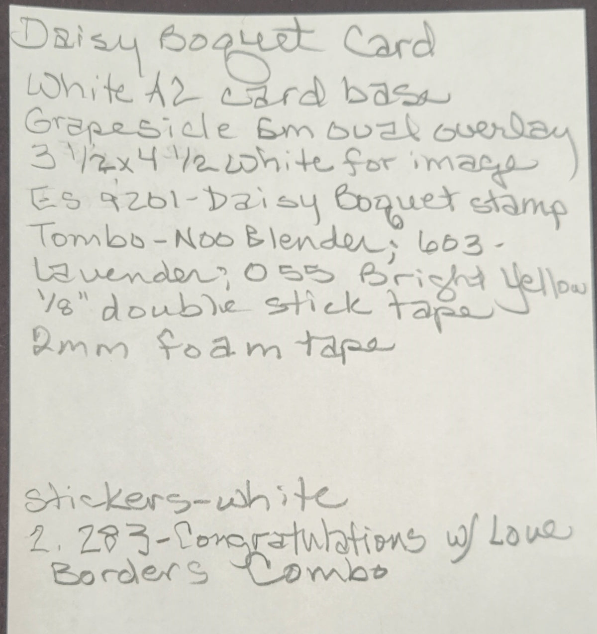 Daisy Bouquet Art Rubber Stamp  9201L