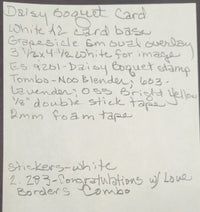 Daisy Bouquet Art Rubber Stamp  9201L