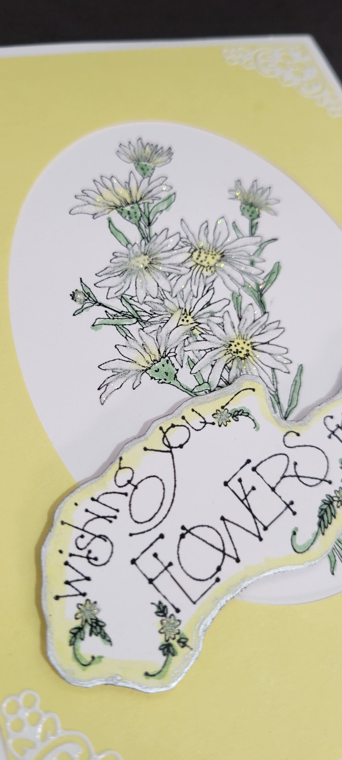 Daisy Bouquet Art Rubber Stamp  9201L