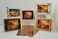 GlitterFilm and Vintage Hue 4 Card Kit Fall Pumpkin Scene