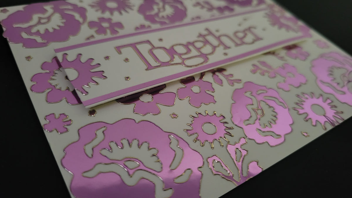 Floral Together Outline Sticker  4902