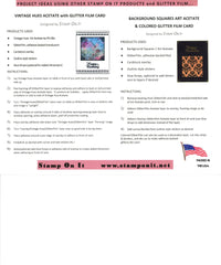 GlitterFilm pack, adhesive backed glitter sheets