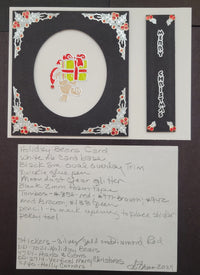 Christmas Bears Outline Sticker  DD7021