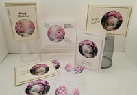 GlitterFilm and Vintage Hue 4 Card Kit Magnolia Dreams Rounds 1