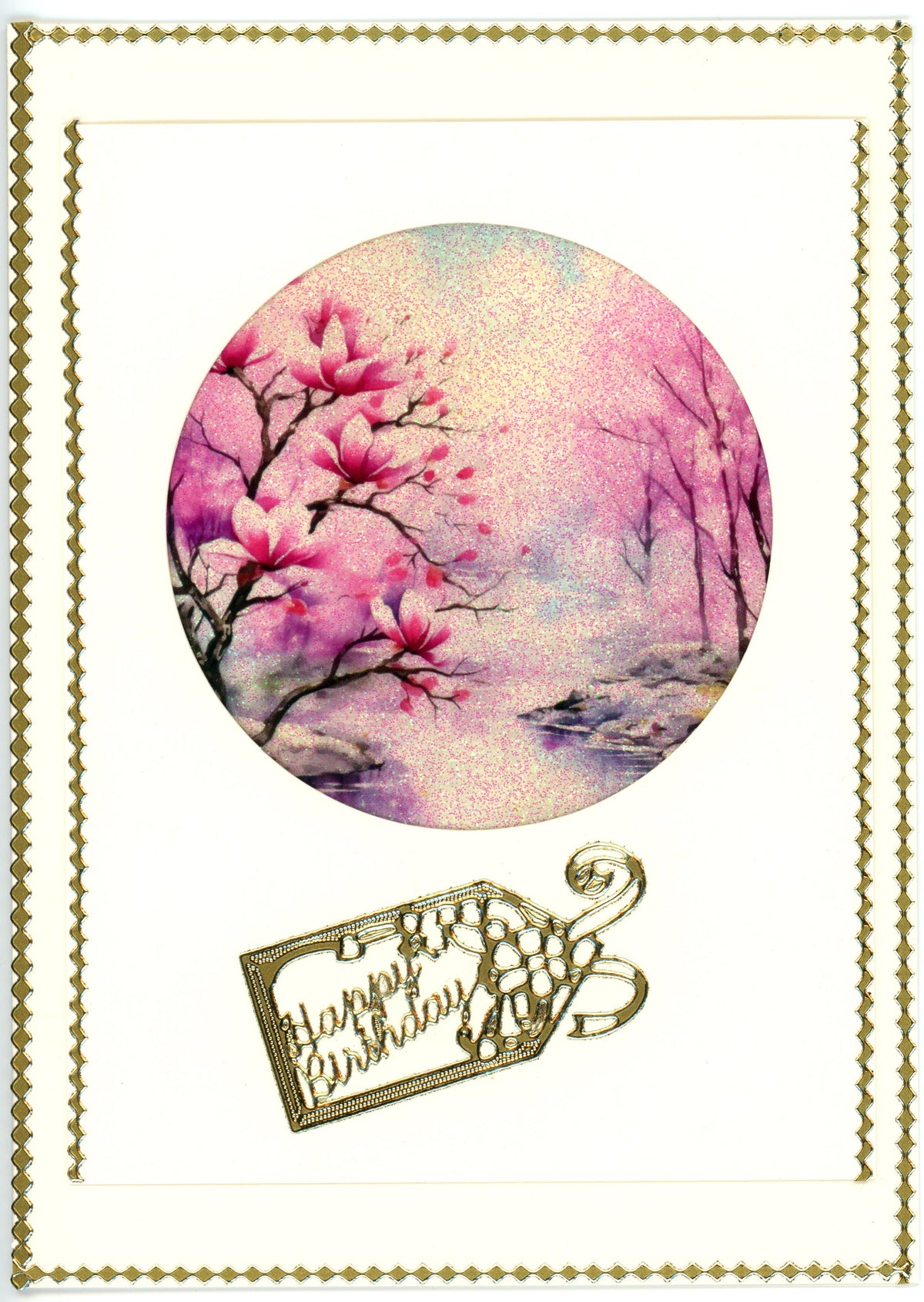GlitterFilm and Vintage Hue 4 Card Kit Magnolia Dreams Rounds 1