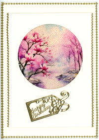 GlitterFilm and Vintage Hue 4 Card Kit Magnolia Dreams Rounds 1