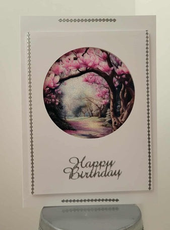 GlitterFilm and Vintage Hue 4 Card Kit Magnolia Dreams Rounds 1