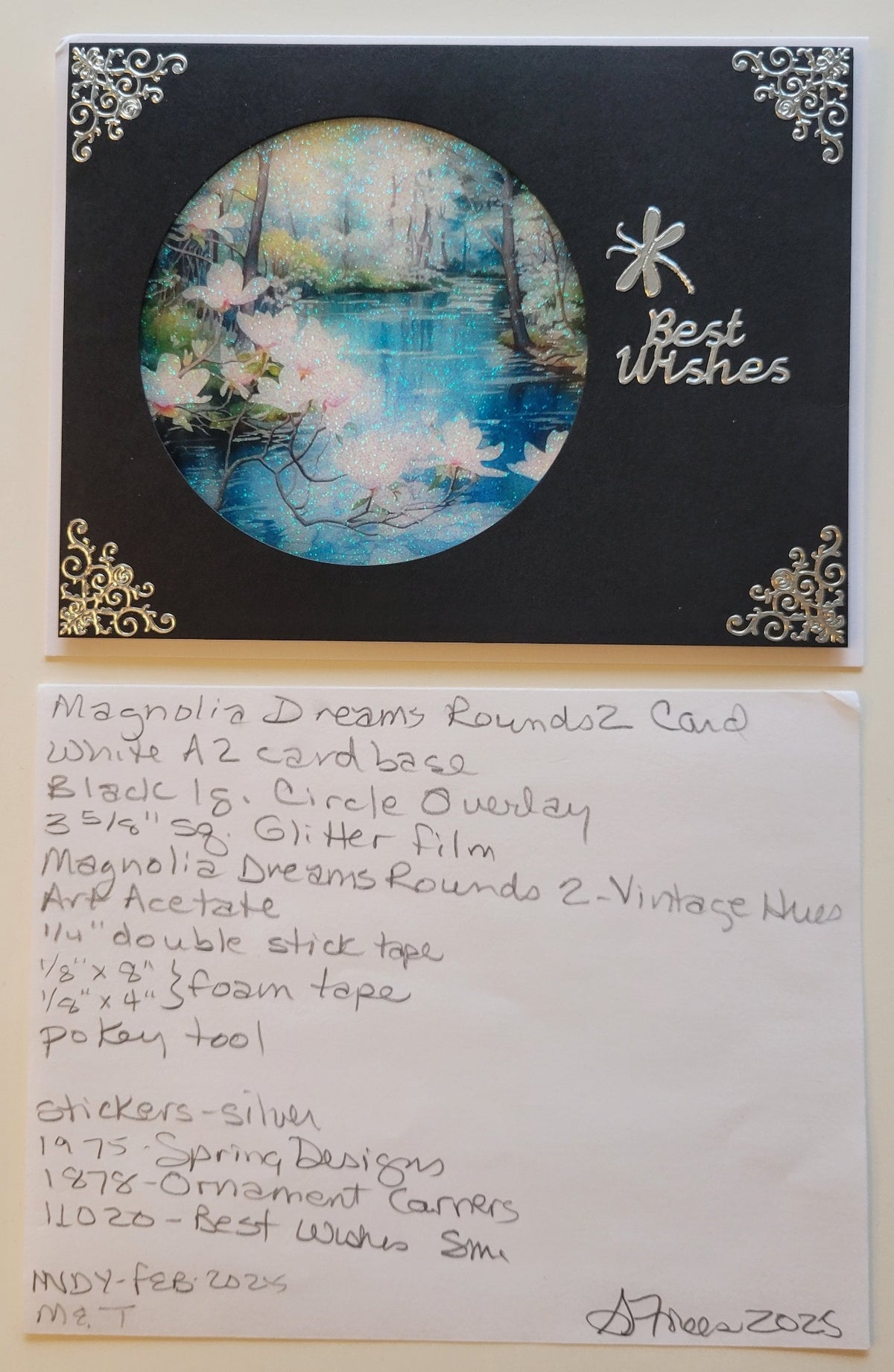 GlitterFilm and Vintage Hue 12 Card Kit Magnolia Dreams Rounds 2