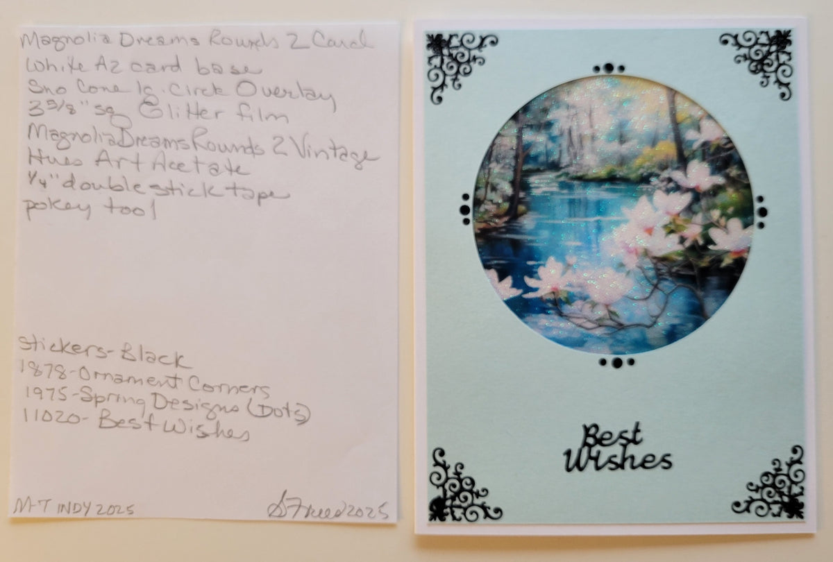 GlitterFilm and Vintage Hue 12 Card Kit Magnolia Dreams Rounds 2