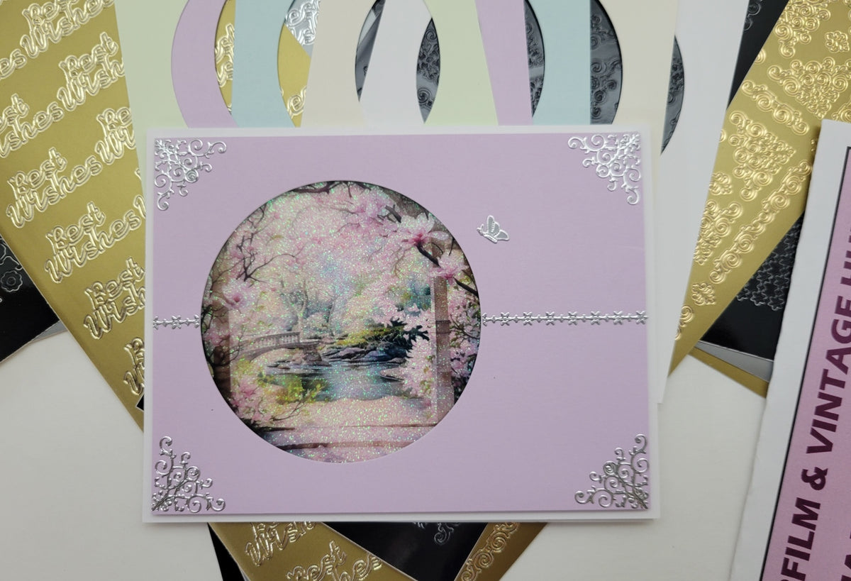 GlitterFilm and Vintage Hue 12 Card Kit Magnolia Dreams Rounds 2