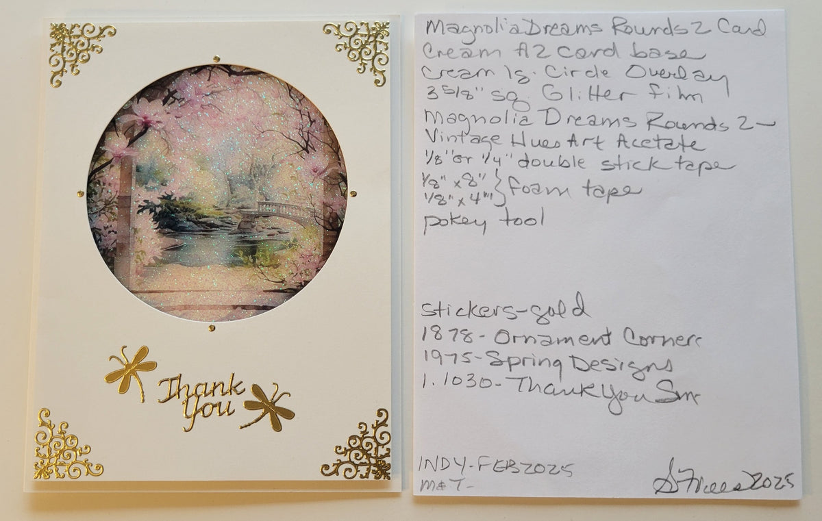 GlitterFilm and Vintage Hue 12 Card Kit Magnolia Dreams Rounds 2