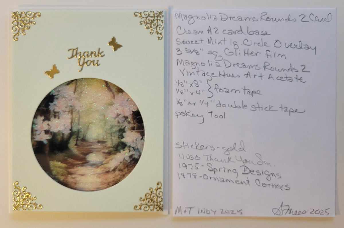 GlitterFilm and Vintage Hue 12 Card Kit Magnolia Dreams Rounds 2