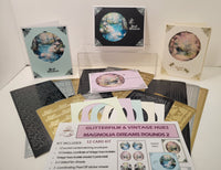GlitterFilm and Vintage Hue 12 Card Kit Magnolia Dreams Rounds 2