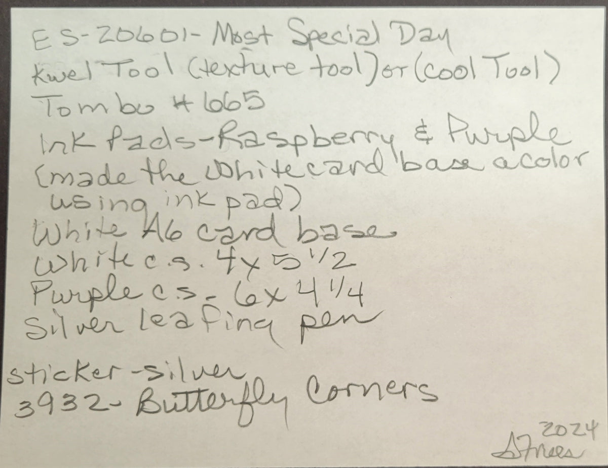 Most Special Day Art Rubber Stamp  ES-20601K