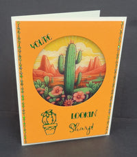 Succulents & Cactus Outline Sticker  4142 (Free Hugs)
