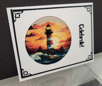GlitterFilm & Vintage Hues 12 Card Kit Seascape Rounds