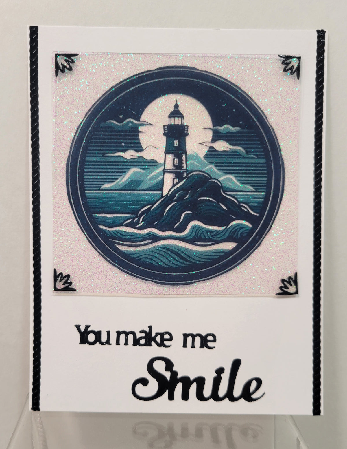 GlitterFilm & Vintage Hues 12 Card Kit Seascape Rounds