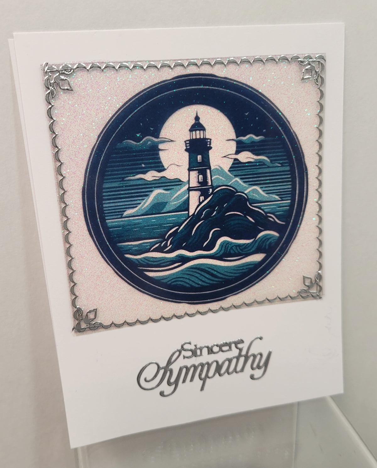 GlitterFilm & Vintage Hues 12 Card Kit Seascape Rounds