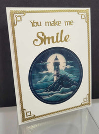 GlitterFilm & Vintage Hues 12 Card Kit Seascape Rounds