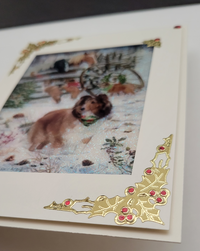 GlitterFilm and Vintage Hue 12 Card Kit  Vintage Dog Christmas