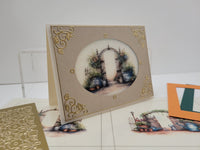 GlitterFilm and Vintage Hue 12 Card Kit Vintage Garden Gates