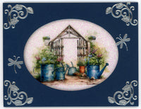 GlitterFilm and Vintage Hue 12 Card Kit Vintage Garden Gates