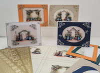 GlitterFilm and Vintage Hue 12 Card Kit Vintage Garden Gates