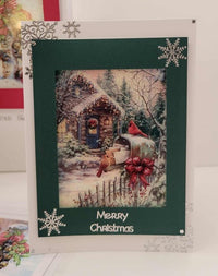 GlitterFilm and Vintage Hue 4 Card Kit Vintage Holidays