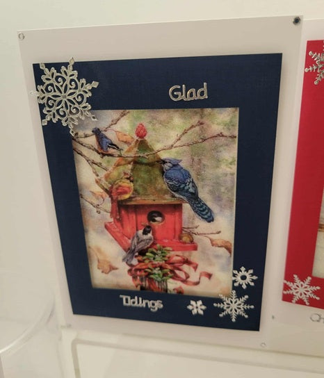 GlitterFilm and Vintage Hue 4 Card Kit Vintage Holidays