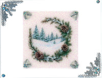 GlitterFilm and Vintage Hue 12 Card Kit Winter Branch Scenes