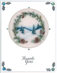 GlitterFilm and Vintage Hue 12 Card Kit Winter Branch Scenes