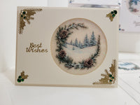 GlitterFilm and Vintage Hue 12 Card Kit Winter Branch Scenes
