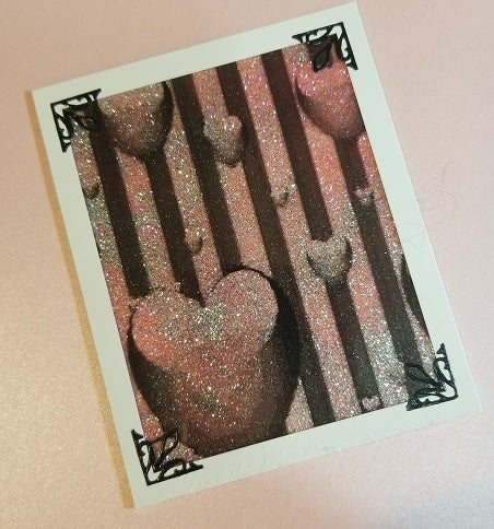 Floating Heart Background Art Acetate