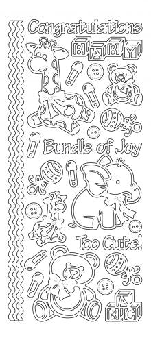 Baby Outline Sticker  2270