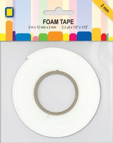 Foam Mounting Tape roll, White